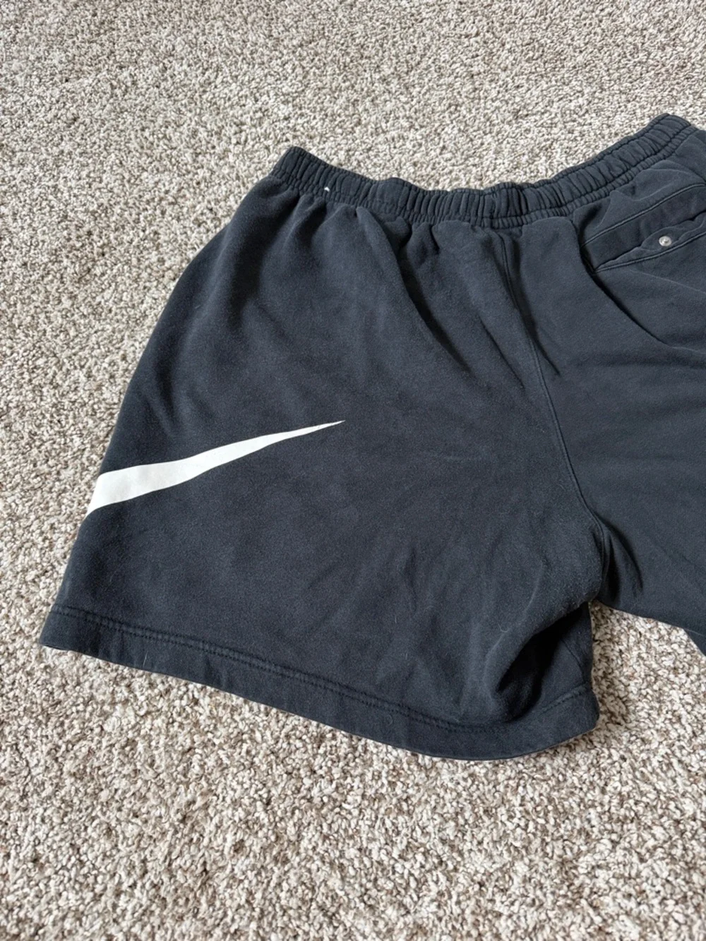 🌿Nike Black Sweatshorts with White Nike Tag